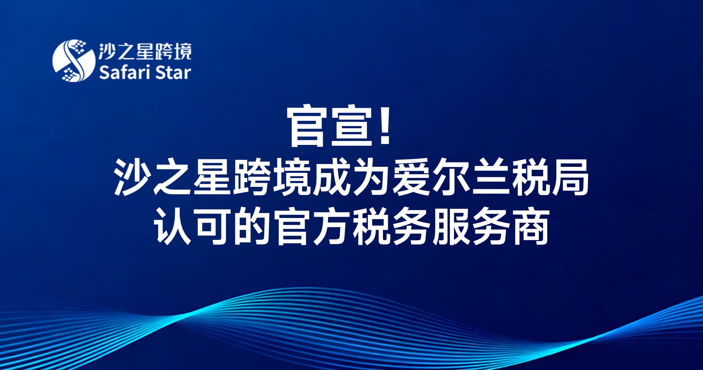 官宣!沙之星跨境成为爱尔兰税局认可的官方税务服务商